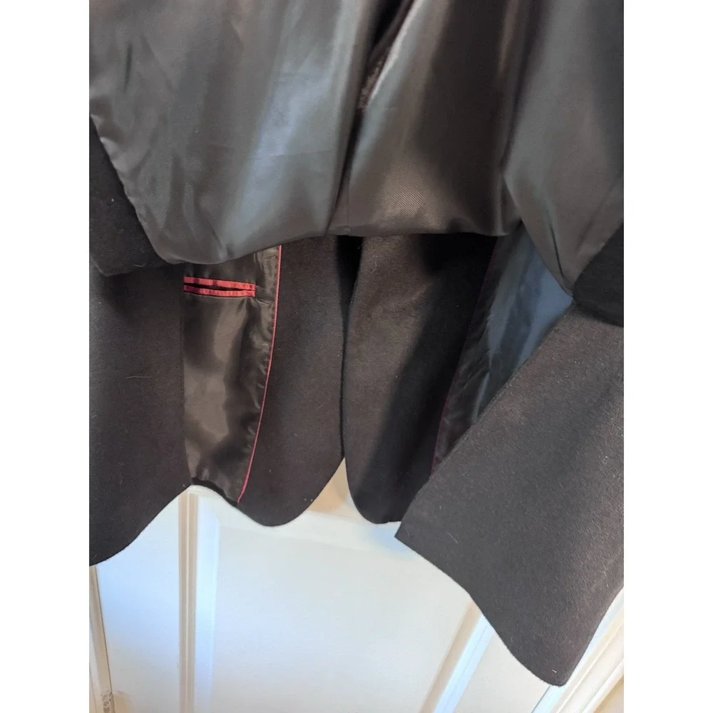 Andrew Fezza‎ Mens Baxter  Blazer 2 Button Sport Coat Jacket Black 48 R